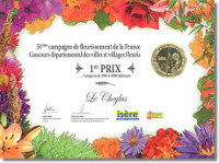 Médaille d'or du concours départemental des villes et villages fleuris