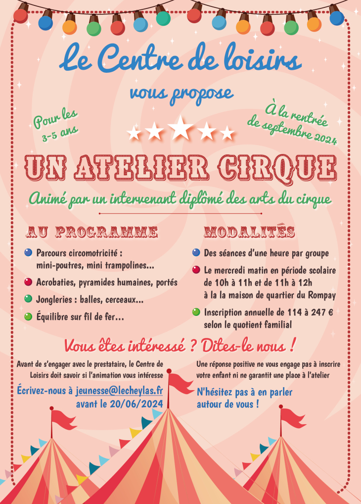 Atelier cirque 2024