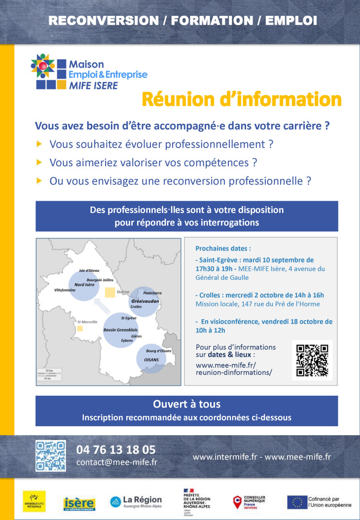 Réunion d'information sur les dispositifs de formation